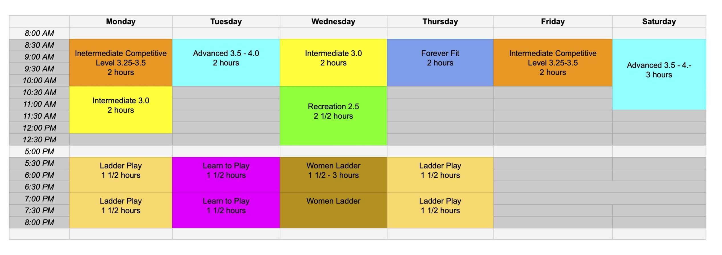 Summer Pickleball Programs - Peterborough Pickleball Association